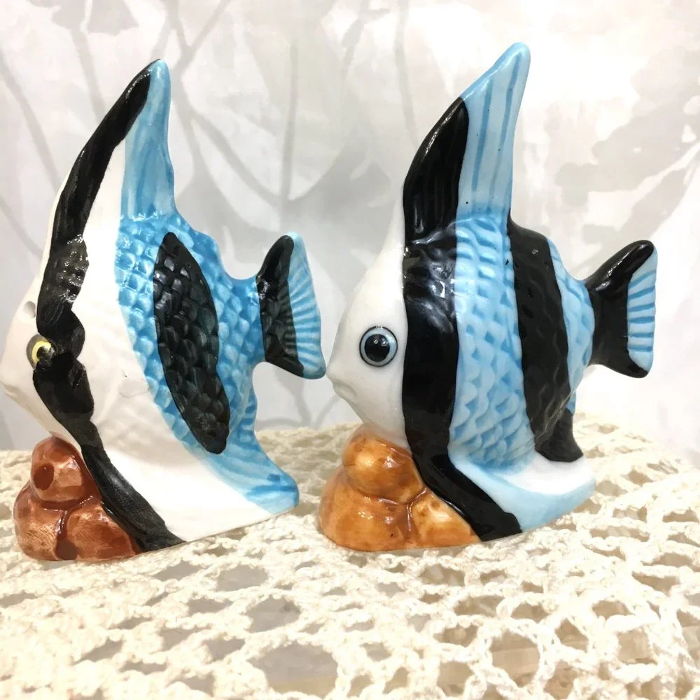 Pottery Barn Angel Fish Salt & Pepper Shaker